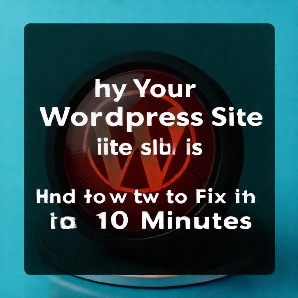 Why Your WordPress Site is Slow (and How to Fix It in 10 Minutes)